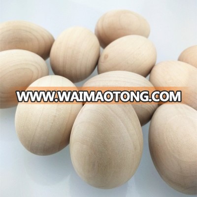 Children's toys DIY painted graffiti Easter wood white embryo model Wood simulation eggs Duck eggs