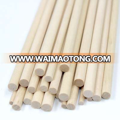 Not Coated Finishing Natural round 5mm diameter 300mm length 10 pcs/lot wooden educational toys DIY building Teawood Sticks