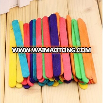 50 pcs diy children handmade material popsicle model tool small sticks ice-cream wood stick ice cream wooden toys building block